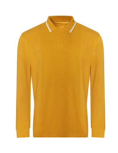 A-JP103-Long Sleeve Tipped 100 Polo